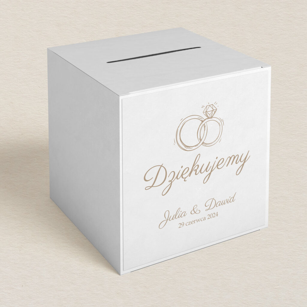 Pudełko na koperty do zaproszeń Światowe z mapą