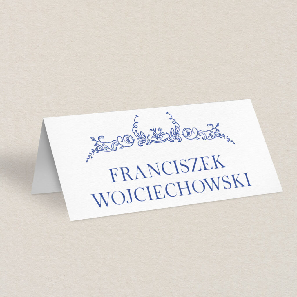 Winietka ślubna do zaproszeń eleganckie Barokowe