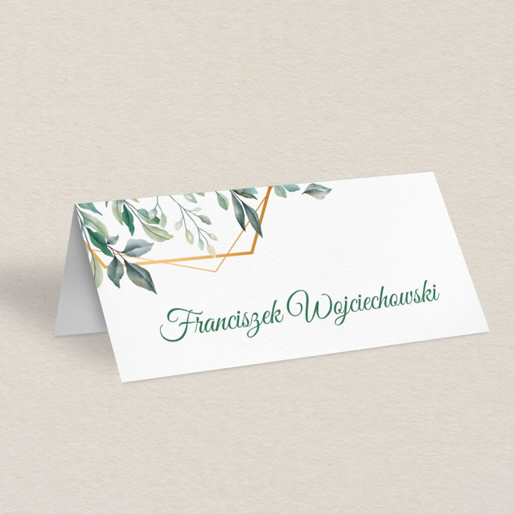 Winietka ślubna do zaproszeń Eleganckie ze złotem wzór 2