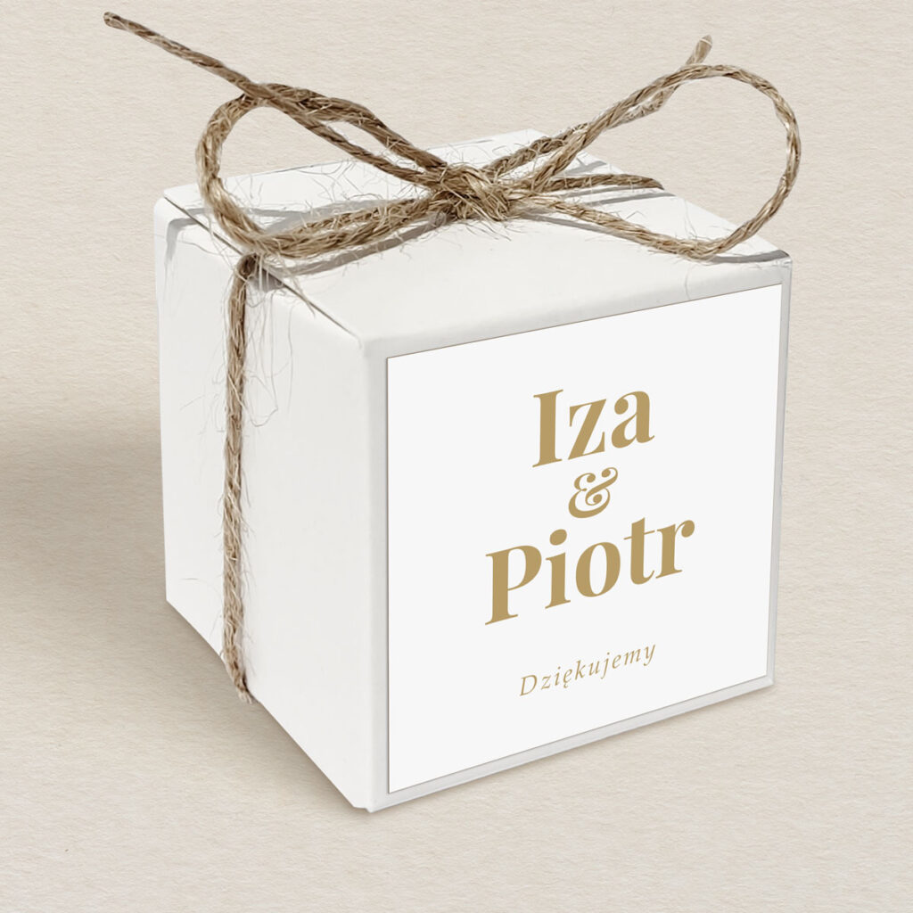 Pudełeczko upominkowe do zaproszeń Fantazyjne ze zdjęciem wzór 1