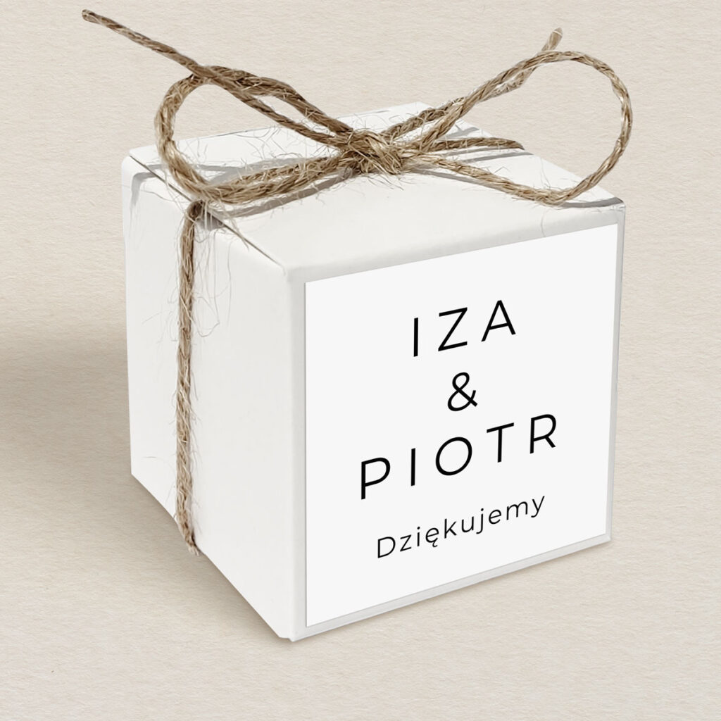 Pudełeczko upominkowe do zaproszeń Fantazyjne ze zdjęciem wzór 2