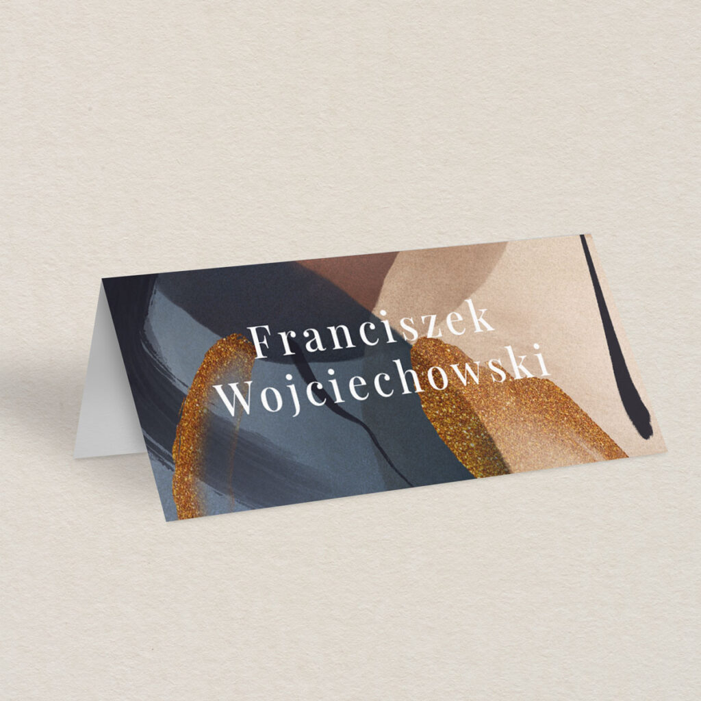 Winietka ślubna do zaproszeń elegancka Nowoczesna akwarela wzór 4