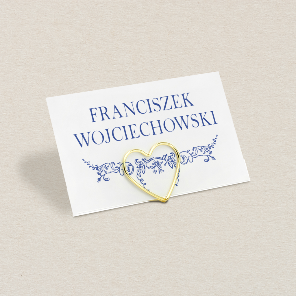 Winietka na stojaku do zaproszeń eleganckie Barokowe