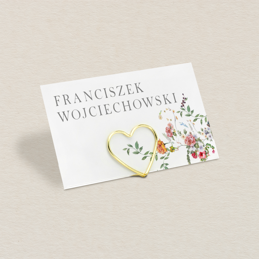 Winietka na stojaku do zaproszeń minimalistyczne Delikatne wzór 1