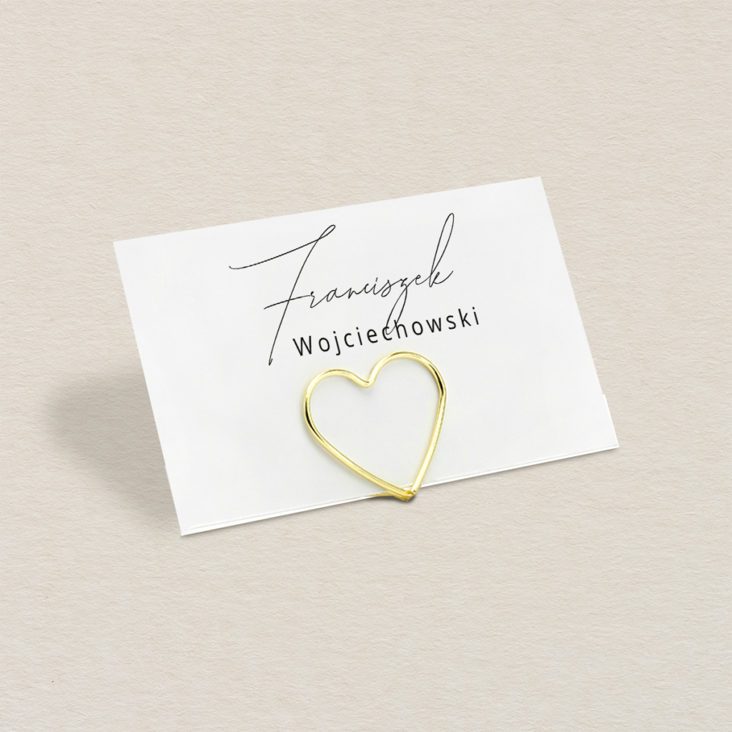 Winietka na stojaku do zaproszeń minimalistyczne Delikatne wzór 2