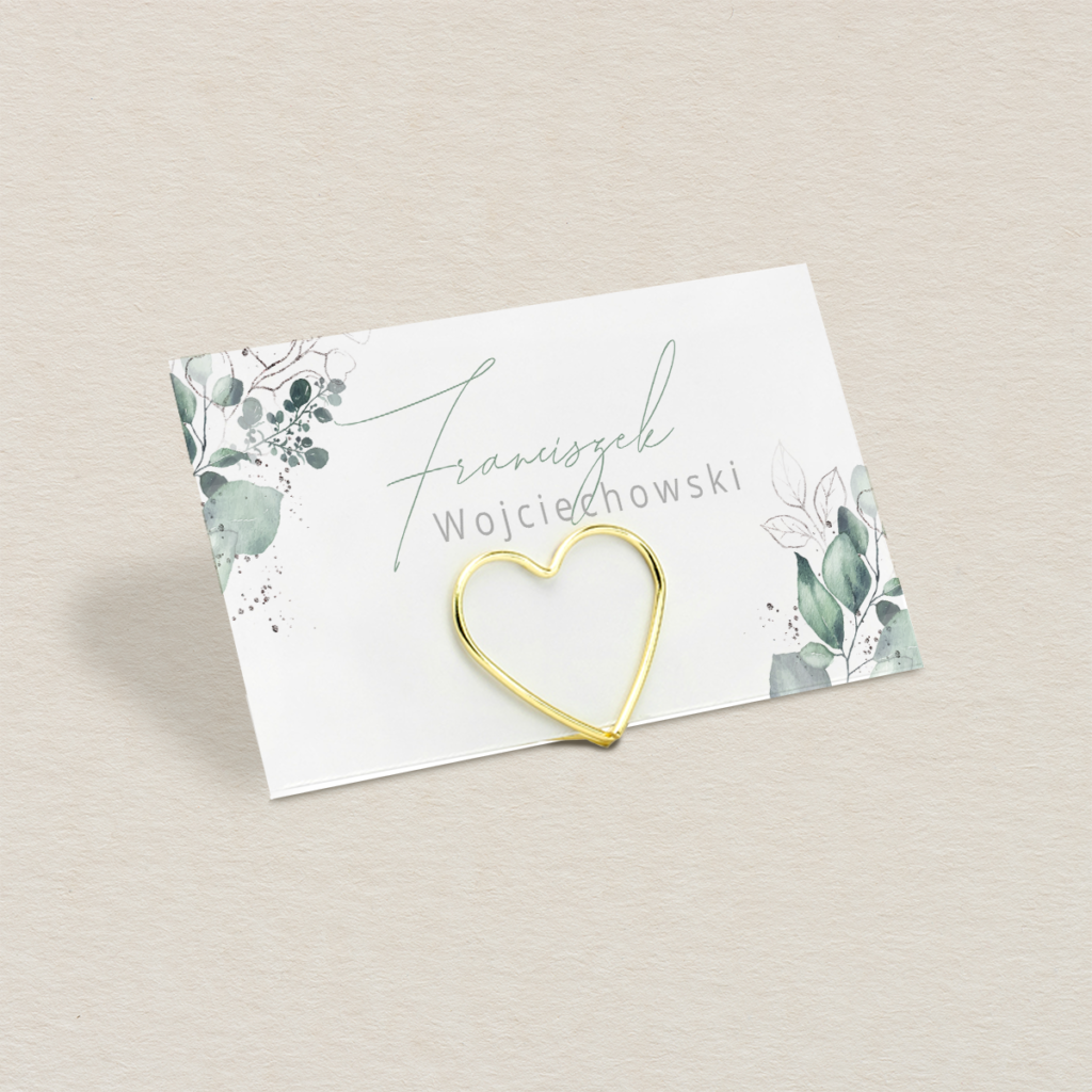 Winietka na stojaku do zaproszeń minimalistyczne Delikatne wzór 3