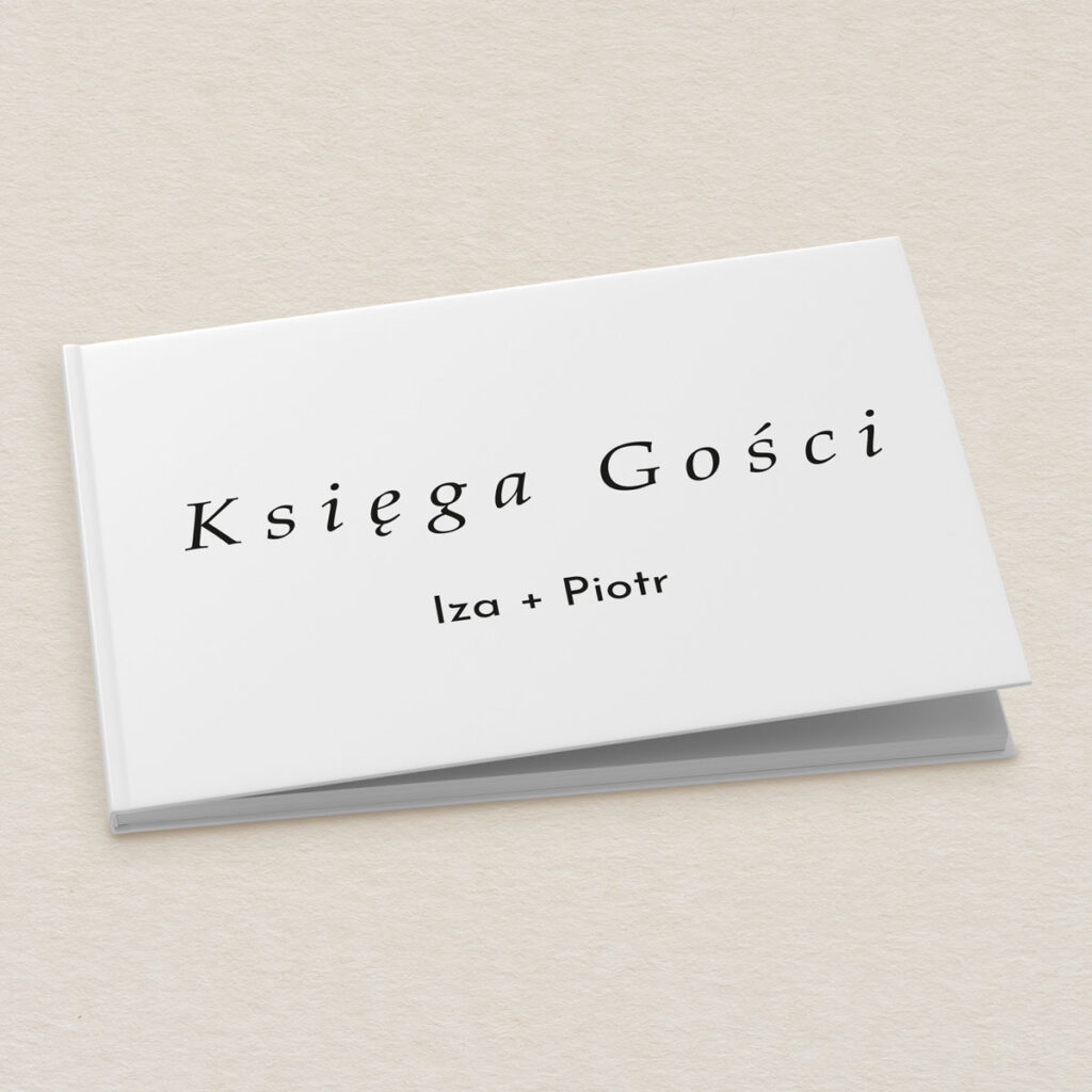 Księga gości do zaproszeń Glamour ze zdjęciem wzór 2