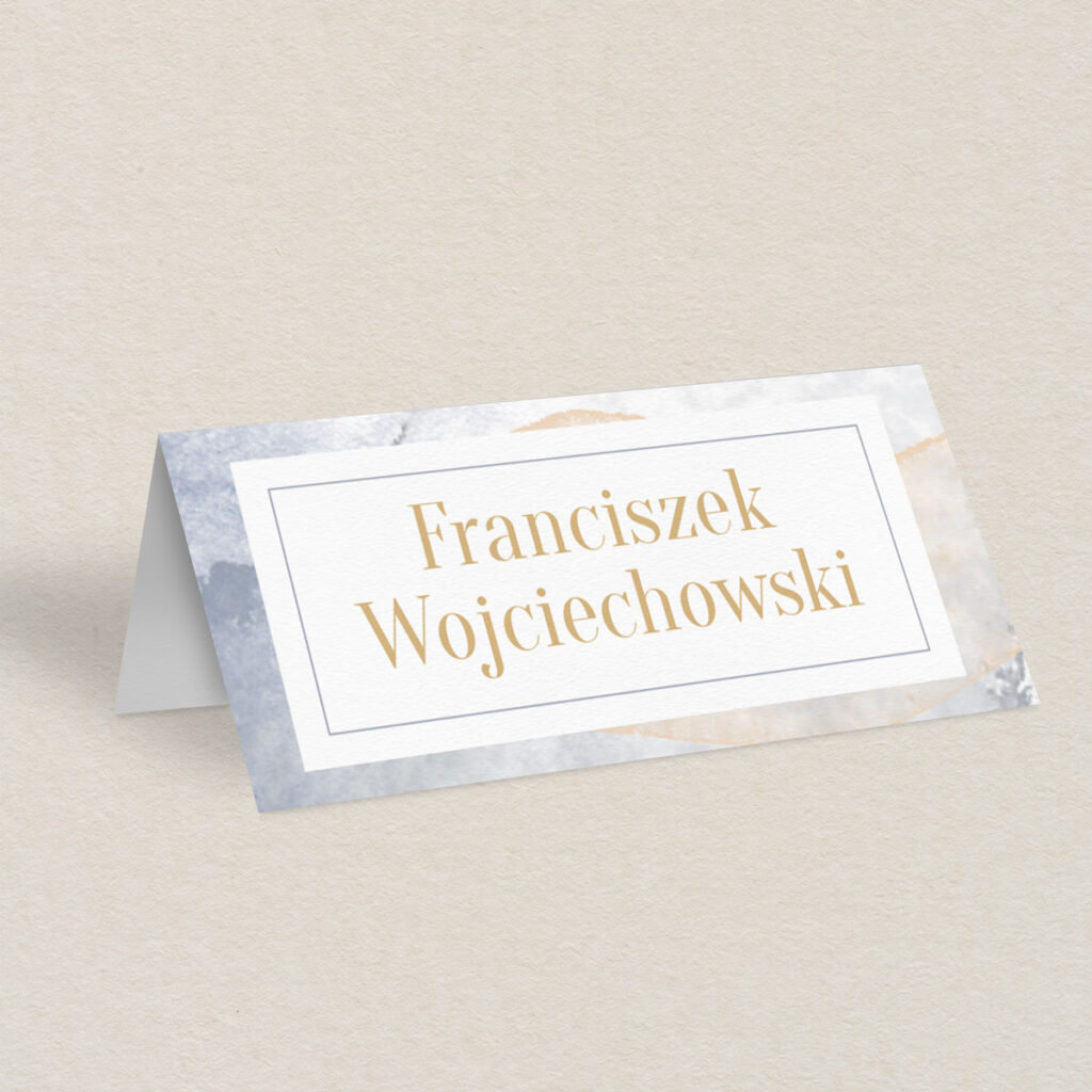 Winietka ślubna do zaproszeń Artystyczna akwarela