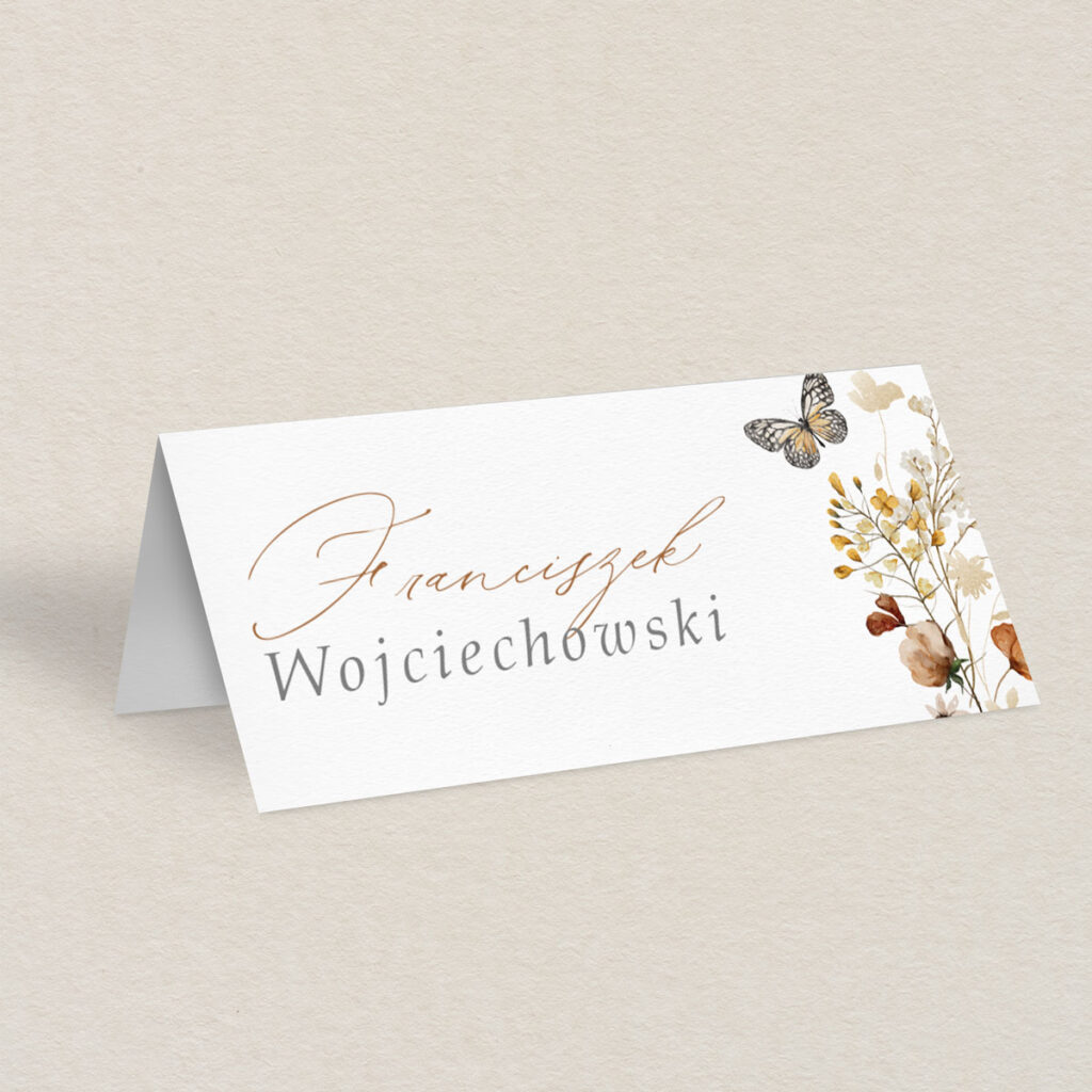 winietka ślubna rustykalna polne kwiaty