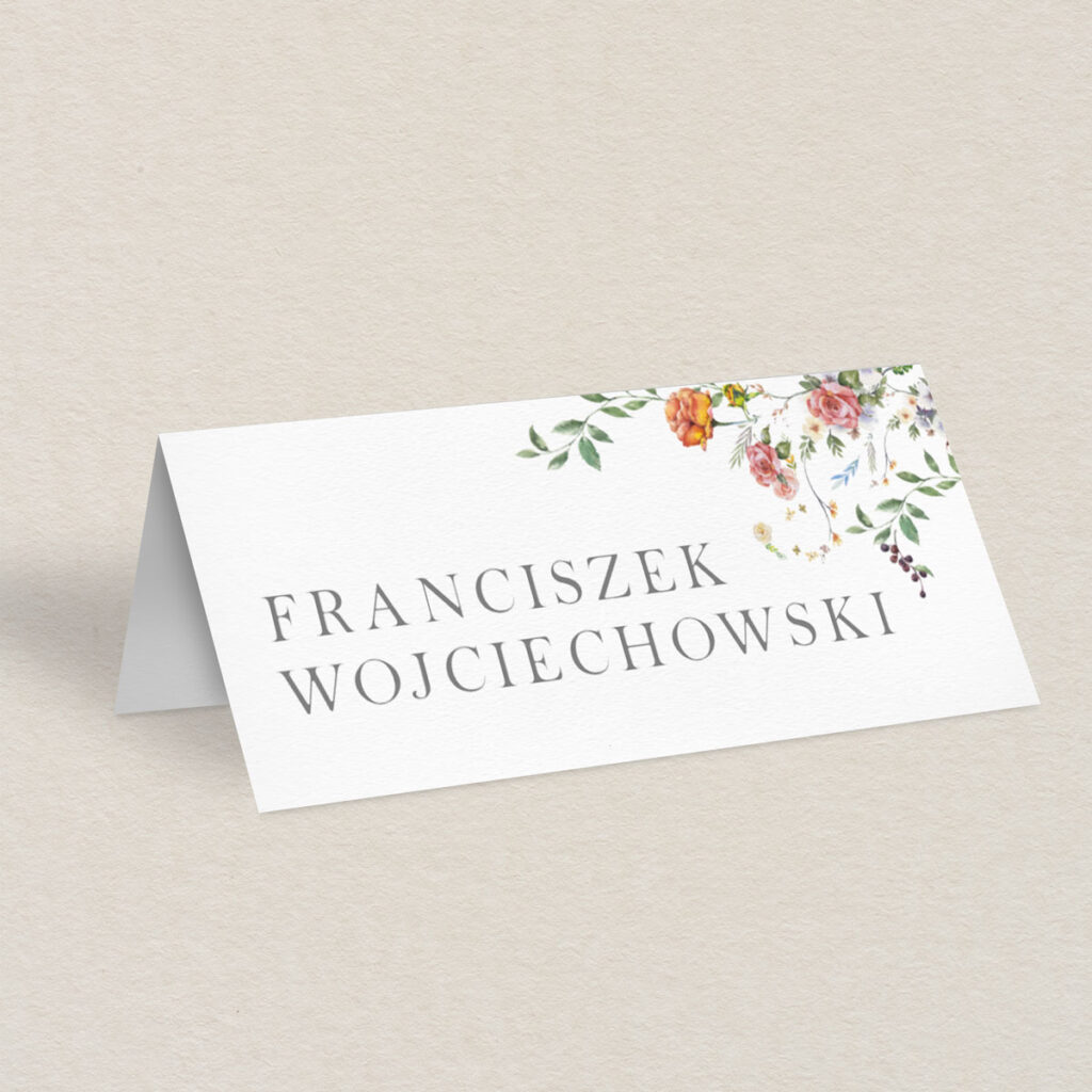 Winietka ślubna do zaproszeń minimalistyczne Delikatne wzór 1