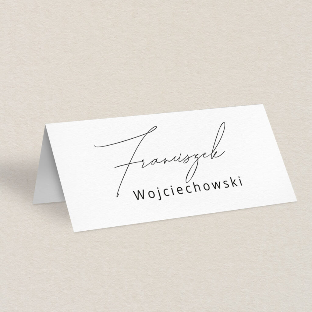 Winietka ślubna do zaproszeń minimalistyczne Delikatne wzór 2