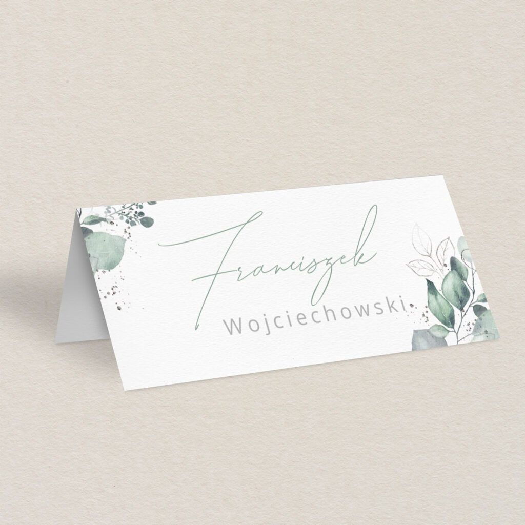 Winietka ślubna do zaproszeń minimalistyczne Delikatne wzór 3