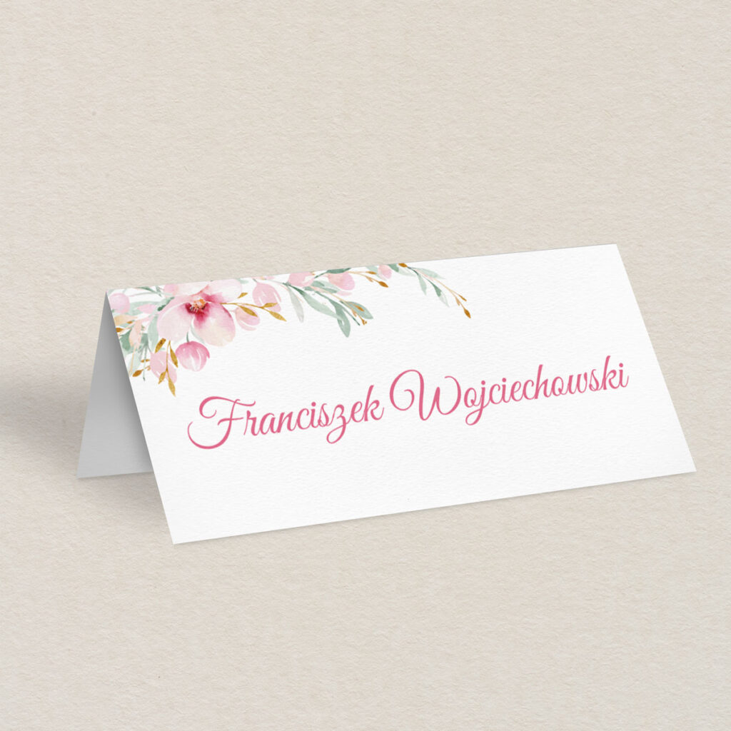Winietka ślubna do zaproszeń Kwiecisty bukiet wzór 2