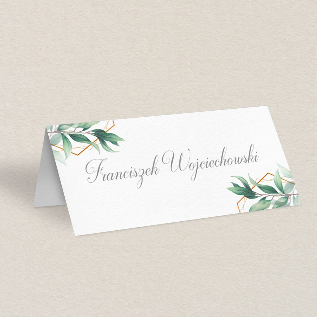 Winietka ślubna do zaproszeń Klasyczne z kwiatami wzór 3