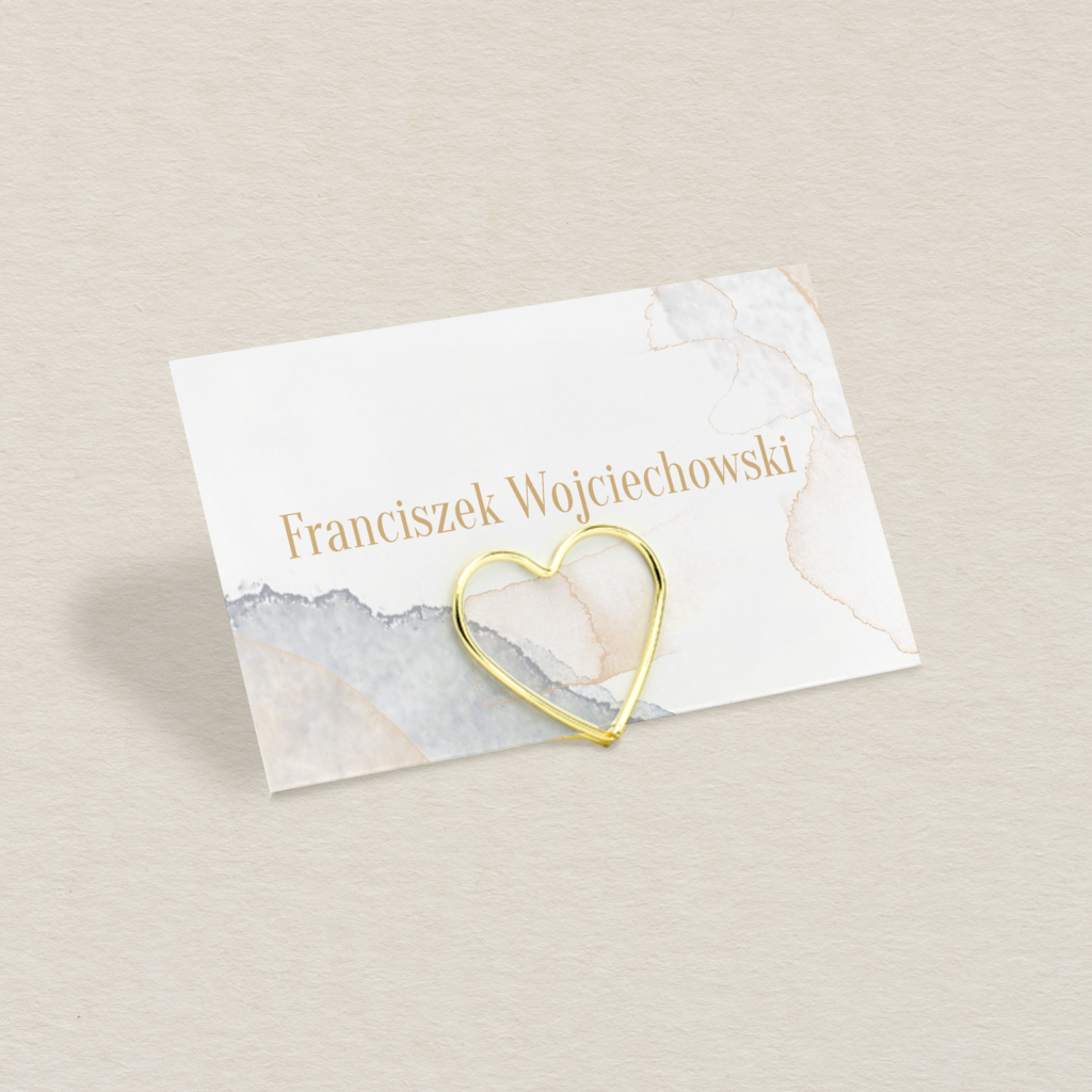 Winietka na stojaku do zaproszeń Artystyczna akwarela