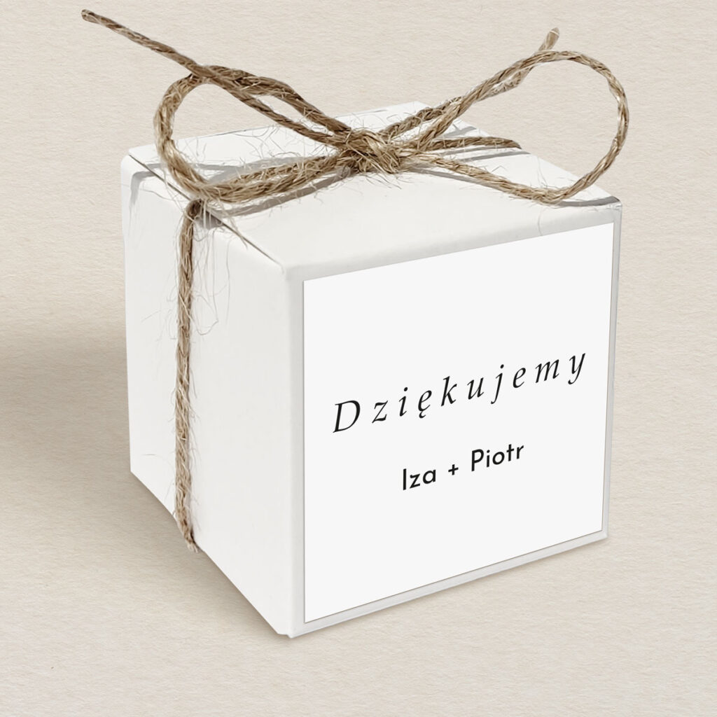 Pudełeczko upominkowe do zaproszeń Glamour ze zdjęciem wzór 2