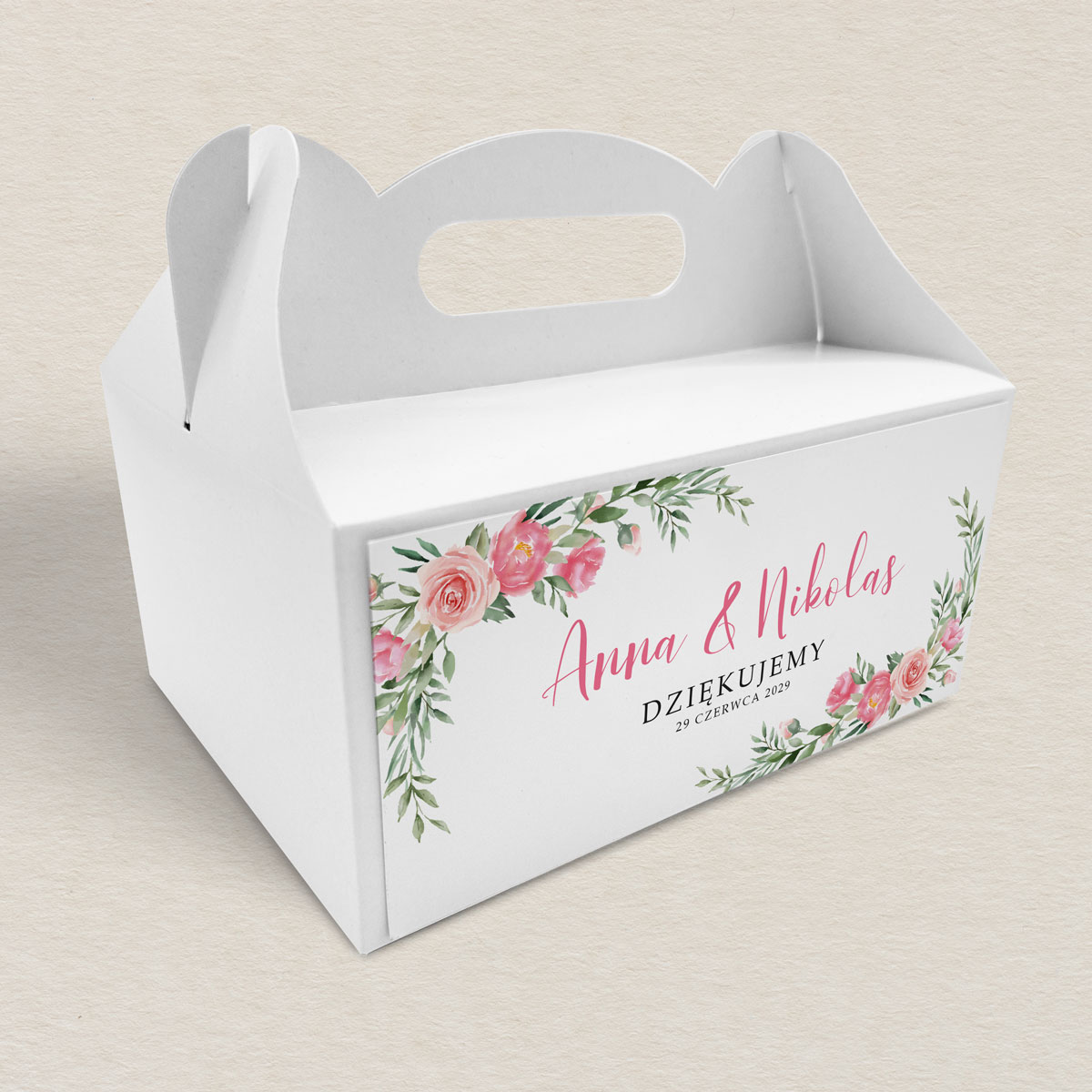 pudelko-na-ciasto-do-zaproszen-kwiecisty-bukiet-wzor-3