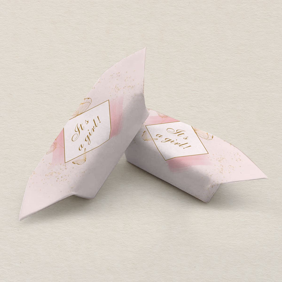 Krówki na Chrzest - Baby shower - Delikatne różowe