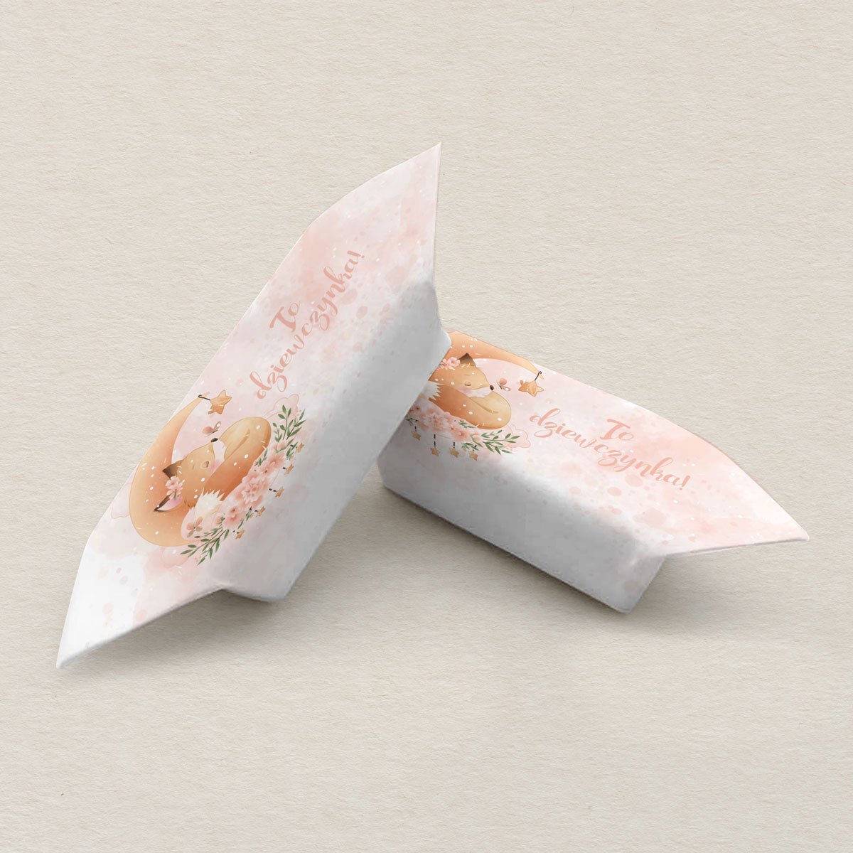 Krówki na Chrzest - Baby shower - Delikatne z Liskiem