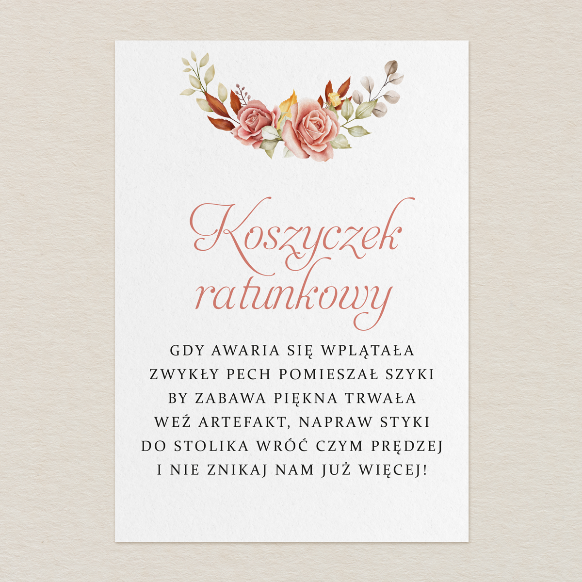 karta-koszyczek-ratunkowy-do-zaproszen-k4-ze-zdjeciem-wzor-4