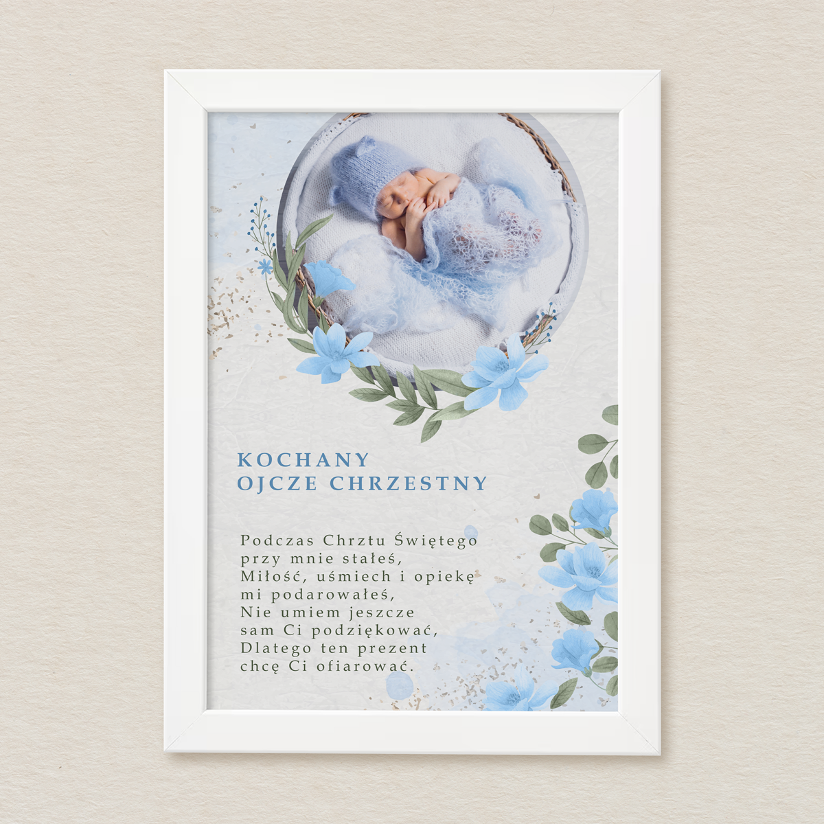 podziekowanie-dla-chrzestnych-niebieskie-kwiaty