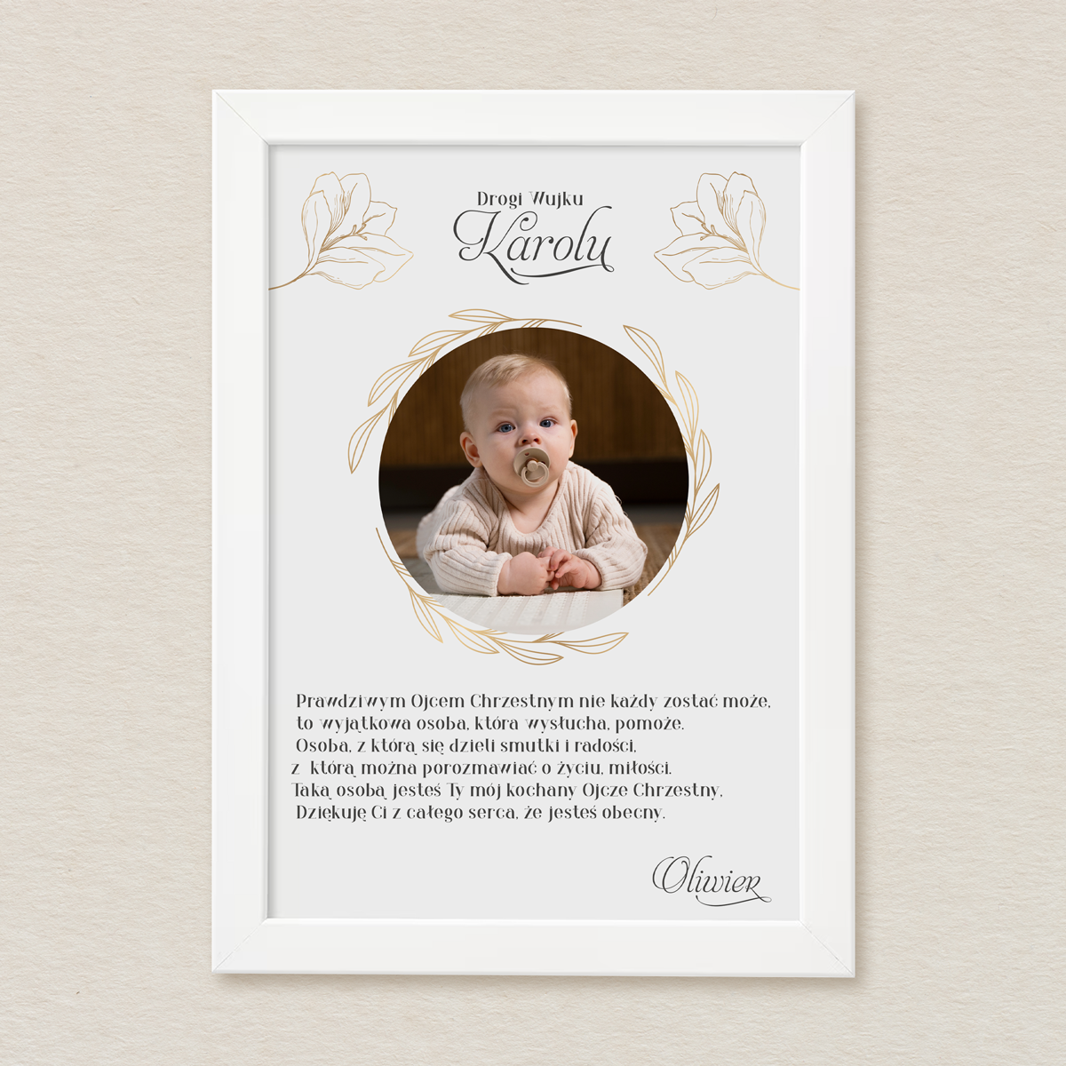 podziekowanie-dla-chrzestnych-zlote-kwaity