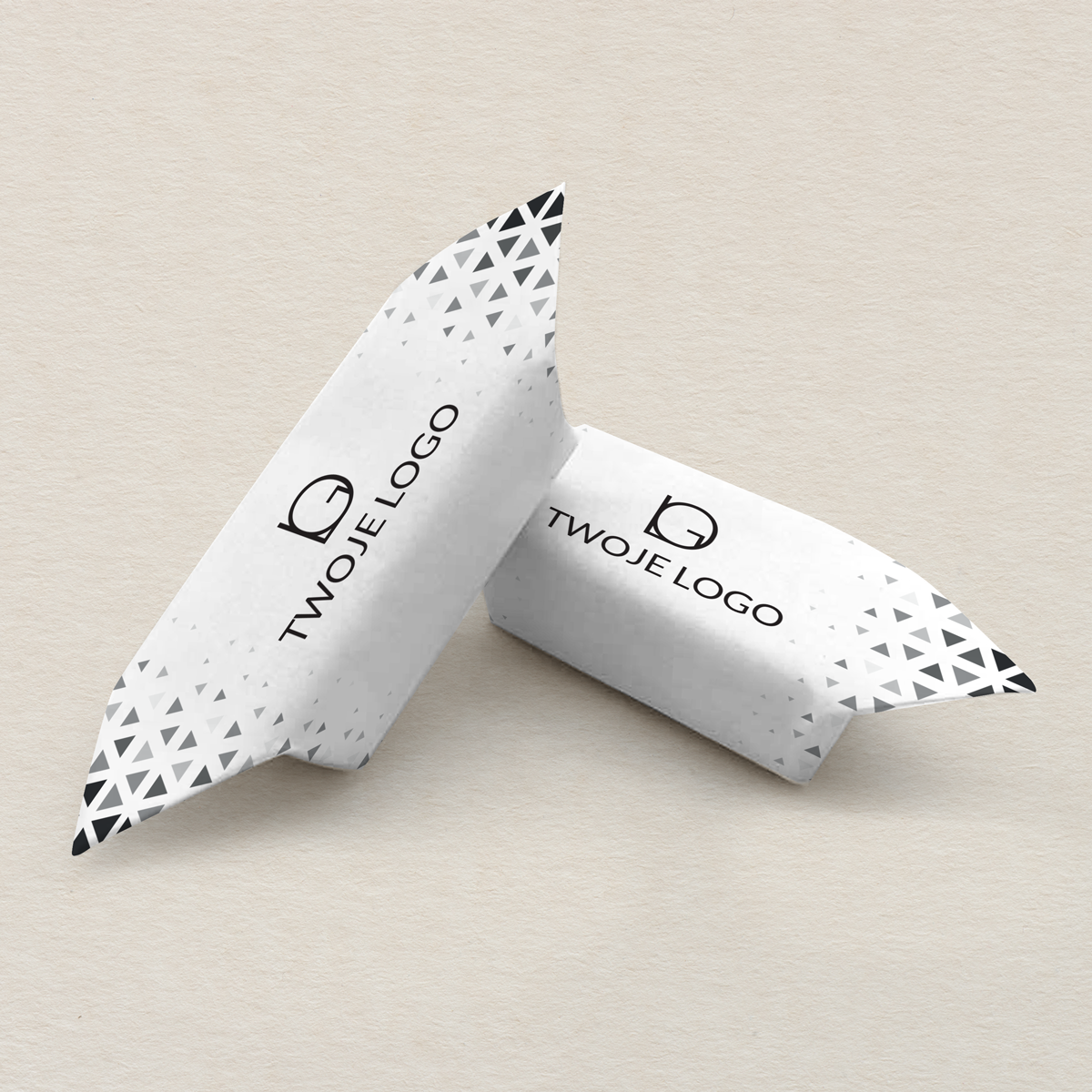 Krówki firmowe - czarne trójkąty