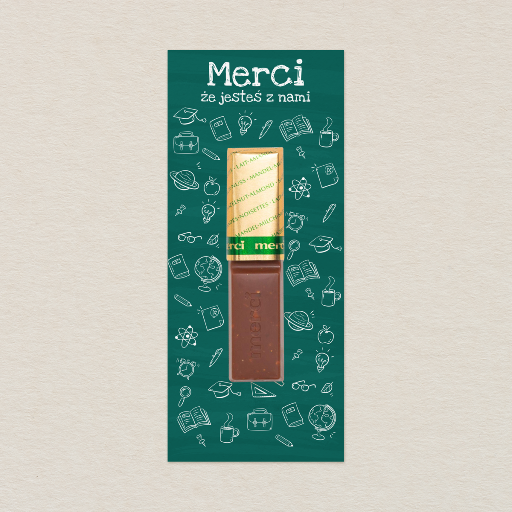 Merci Dla Nauczyciela - Zielone doodle