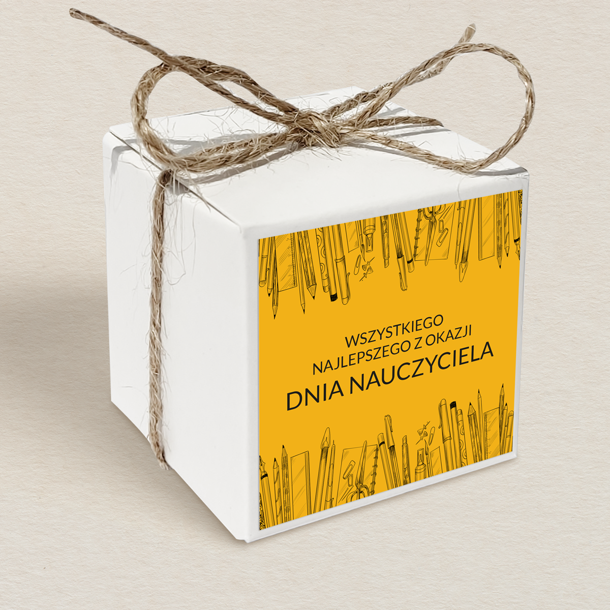 Pudełeczko upominkowe na Dzień Nauczyciela - Długopisy