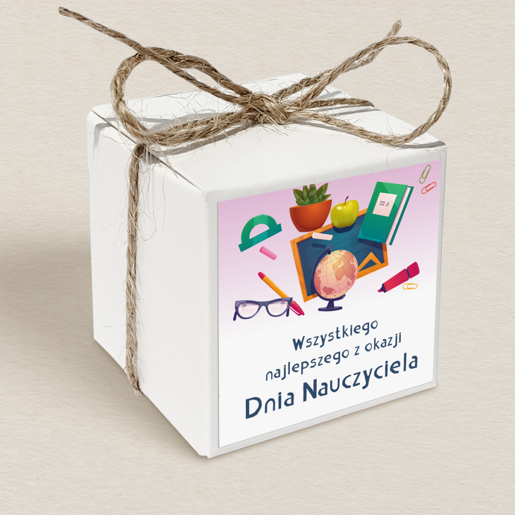 Pudełeczko upominkowe na Dzień Nauczyciela - Klasa