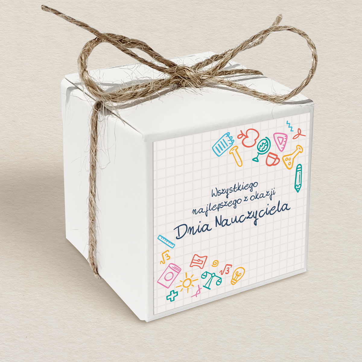Pudełeczko upominkowe na Dzień Nauczyciela - Zeszyt
