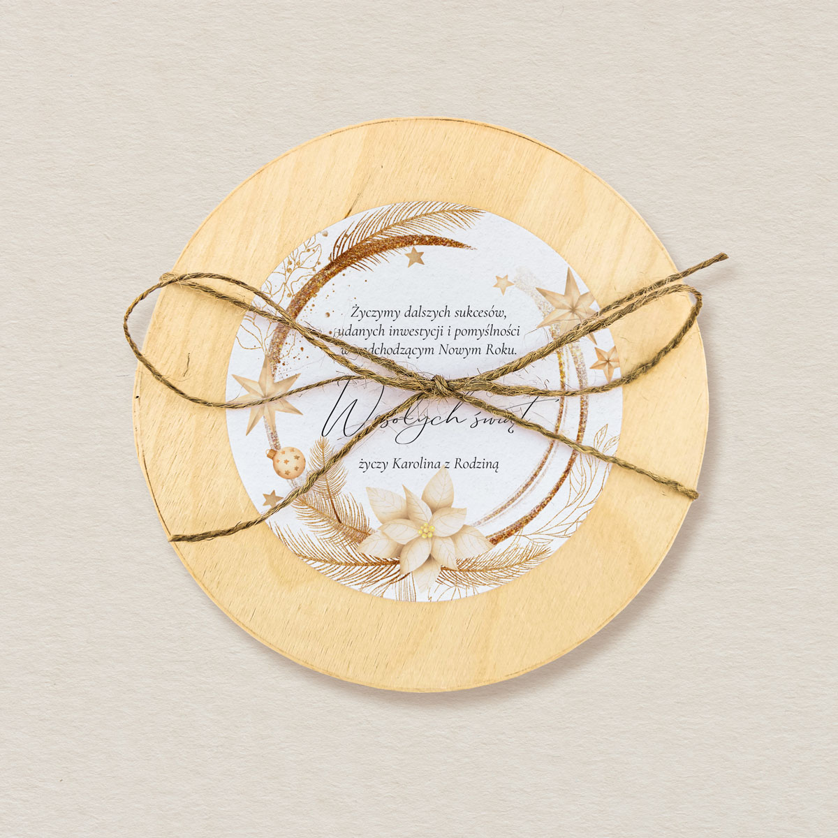 Święta - Krówki w pudełku z łuby wzór 1