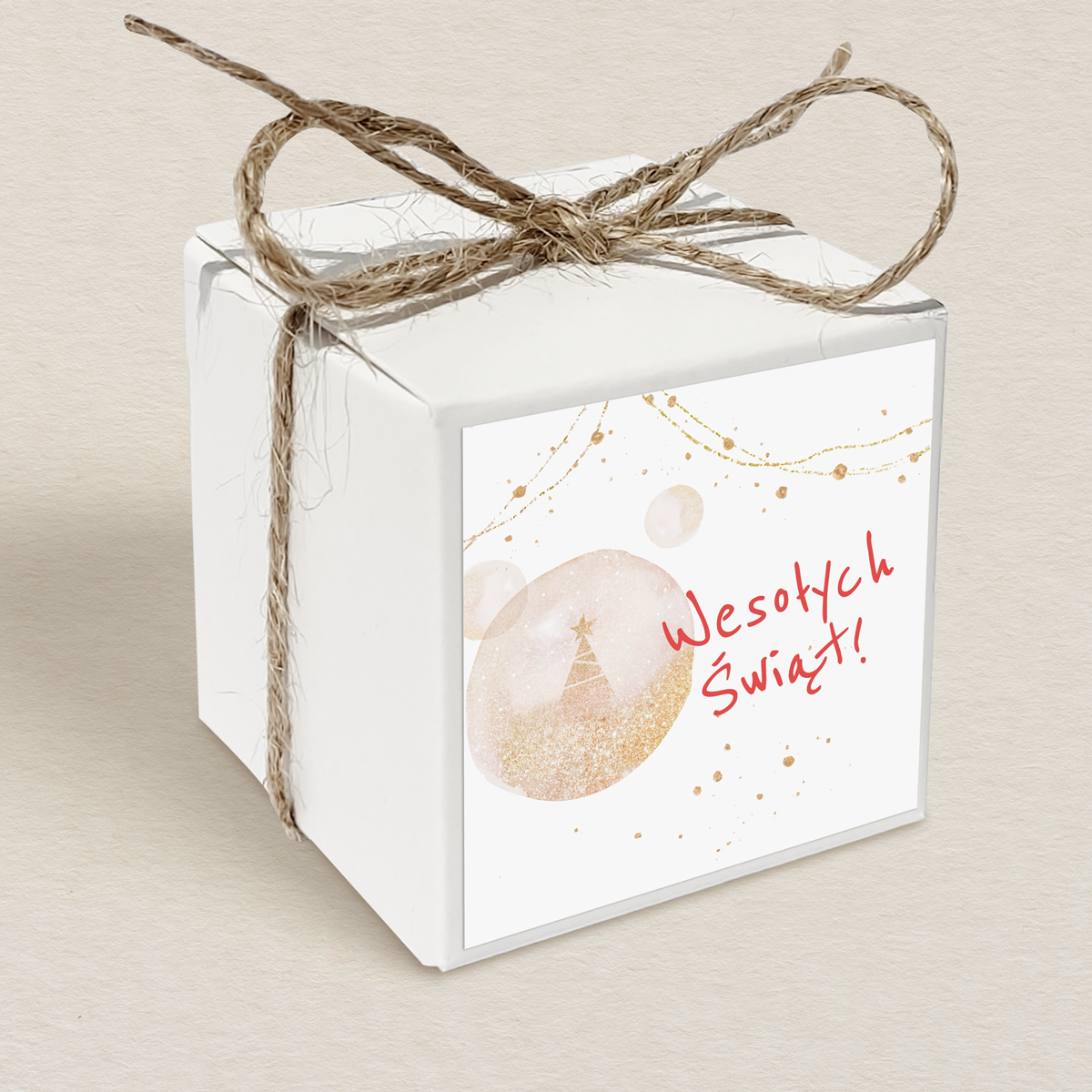 Świąteczne pudełeczko na krówki - Bombka