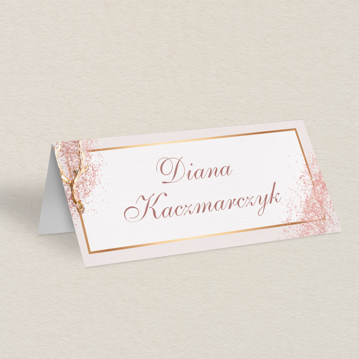 Winietka studniówkowa - Różowe złoto