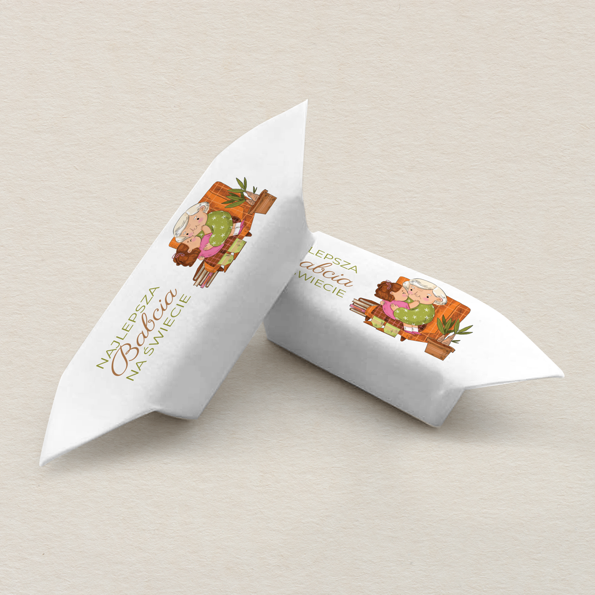 Krówki dzień babci - babcia w fotelu