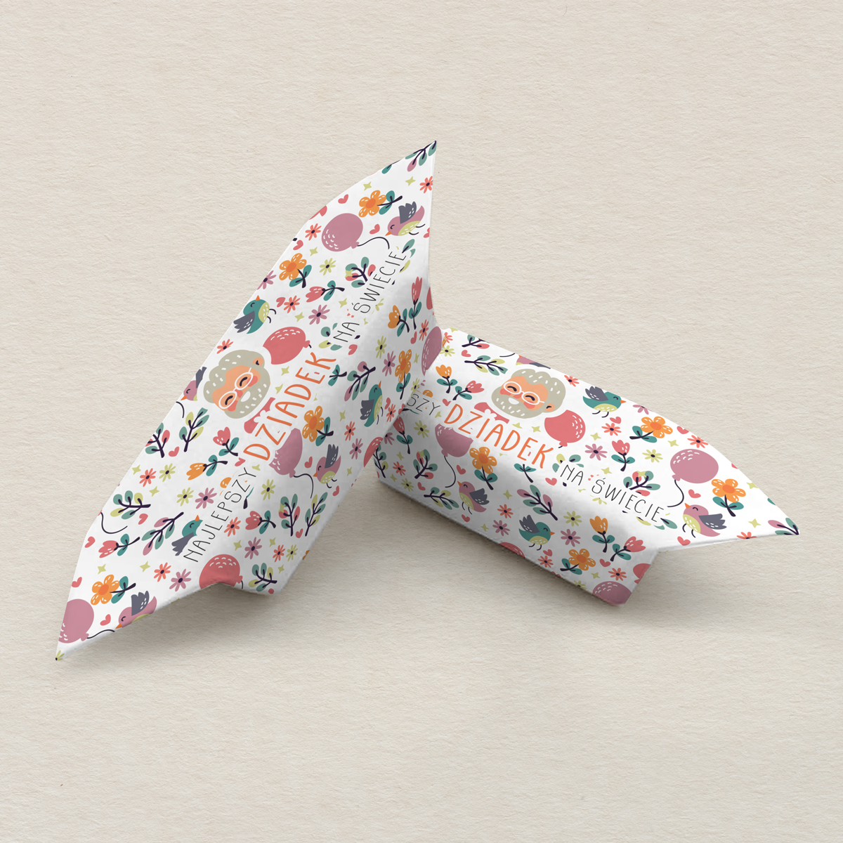 Krówki dzień dziadka - portret dziadka