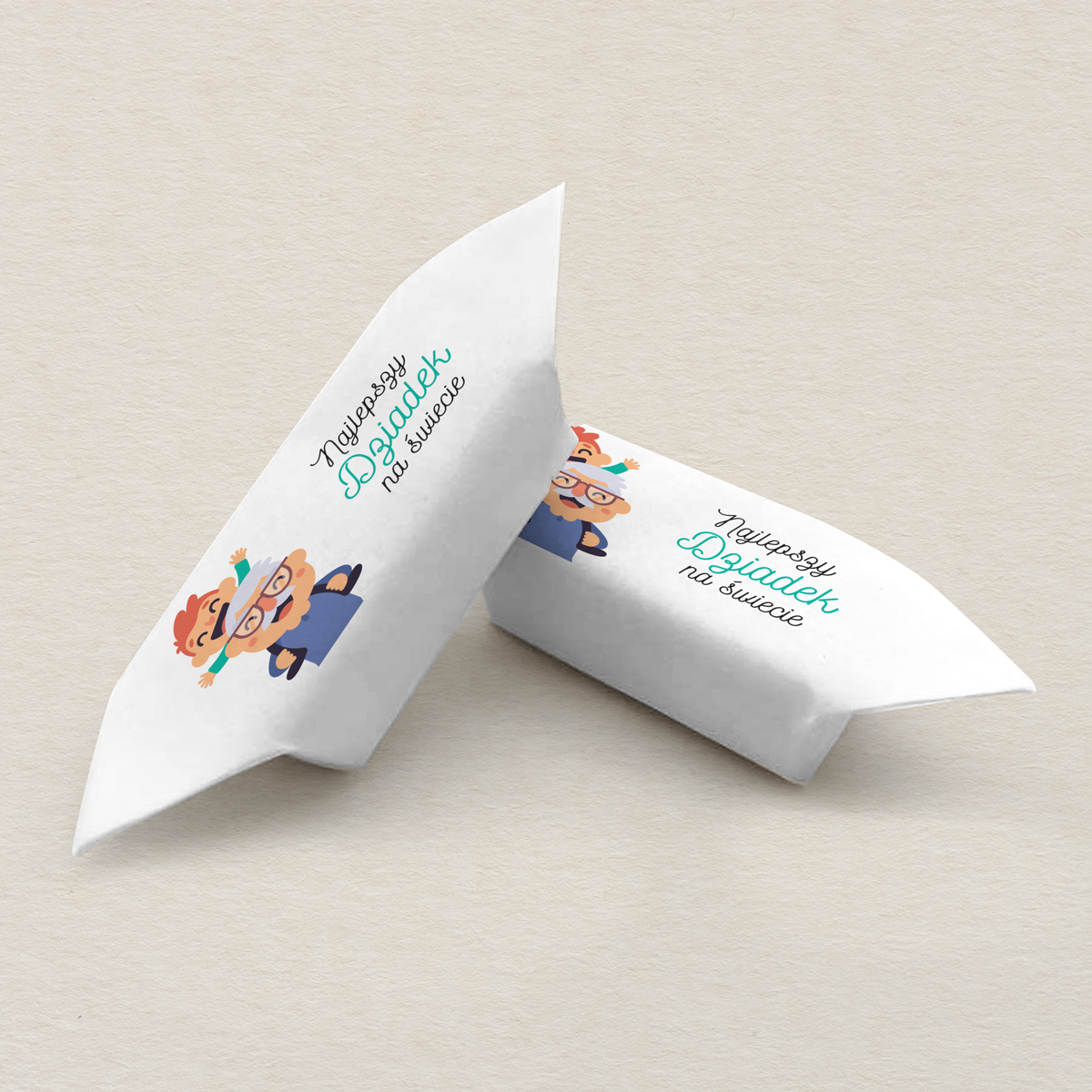 Krówki dzień dziadka - wesoły dziadek