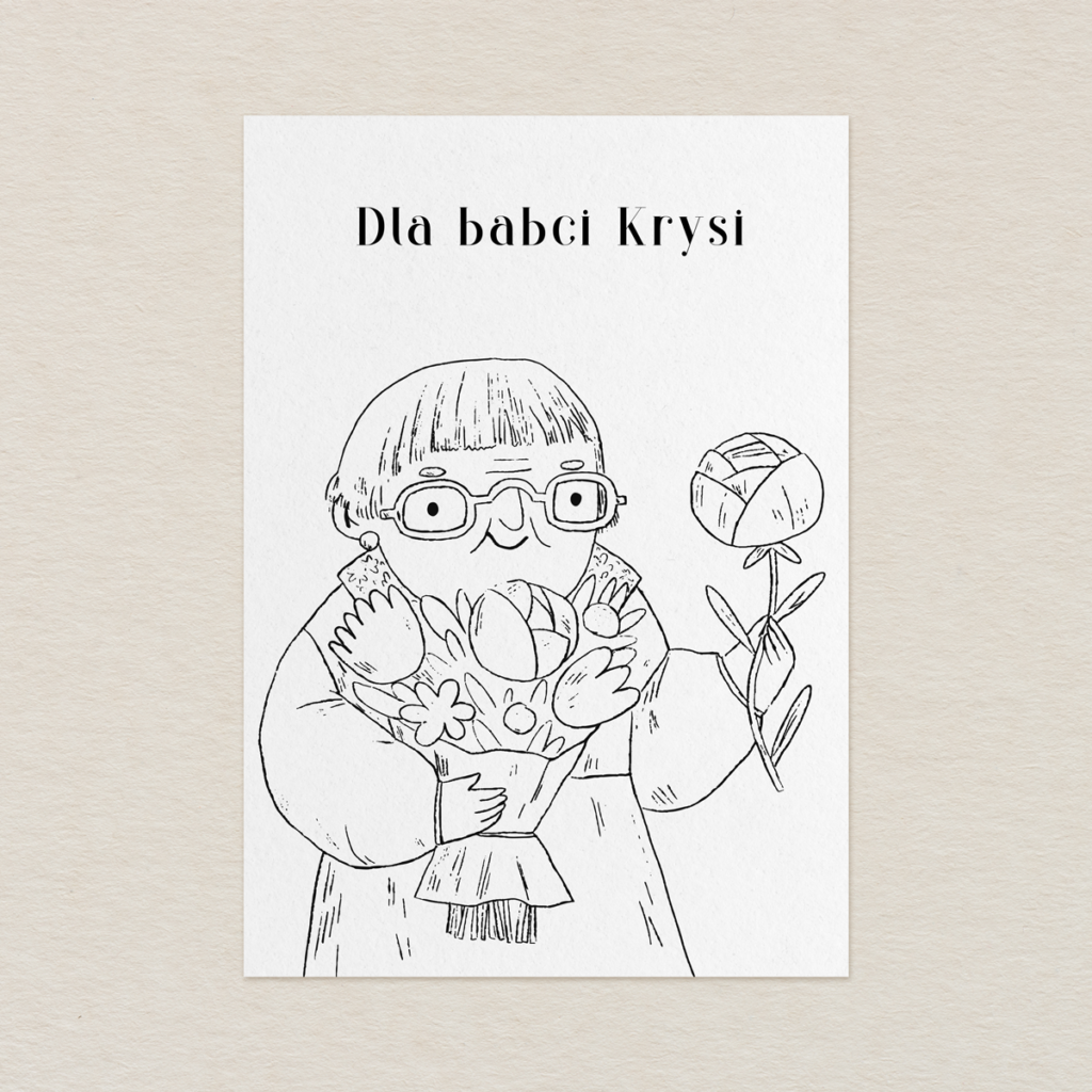 Laurka do kolorowania wzór 1