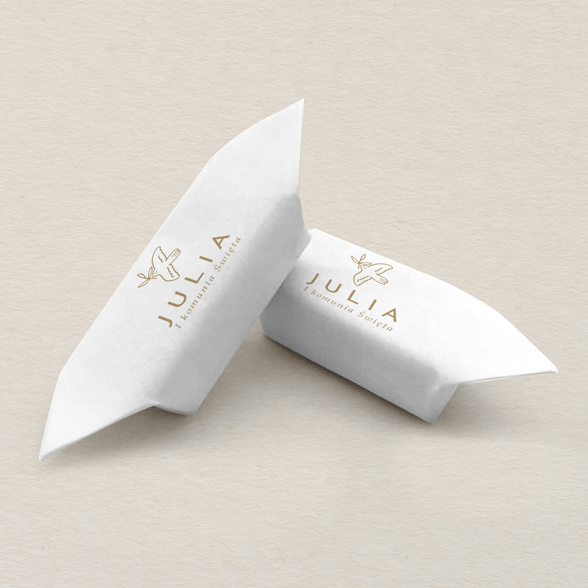 Krówki na I Komunie Świętą B6 dziewczynka wzór 4