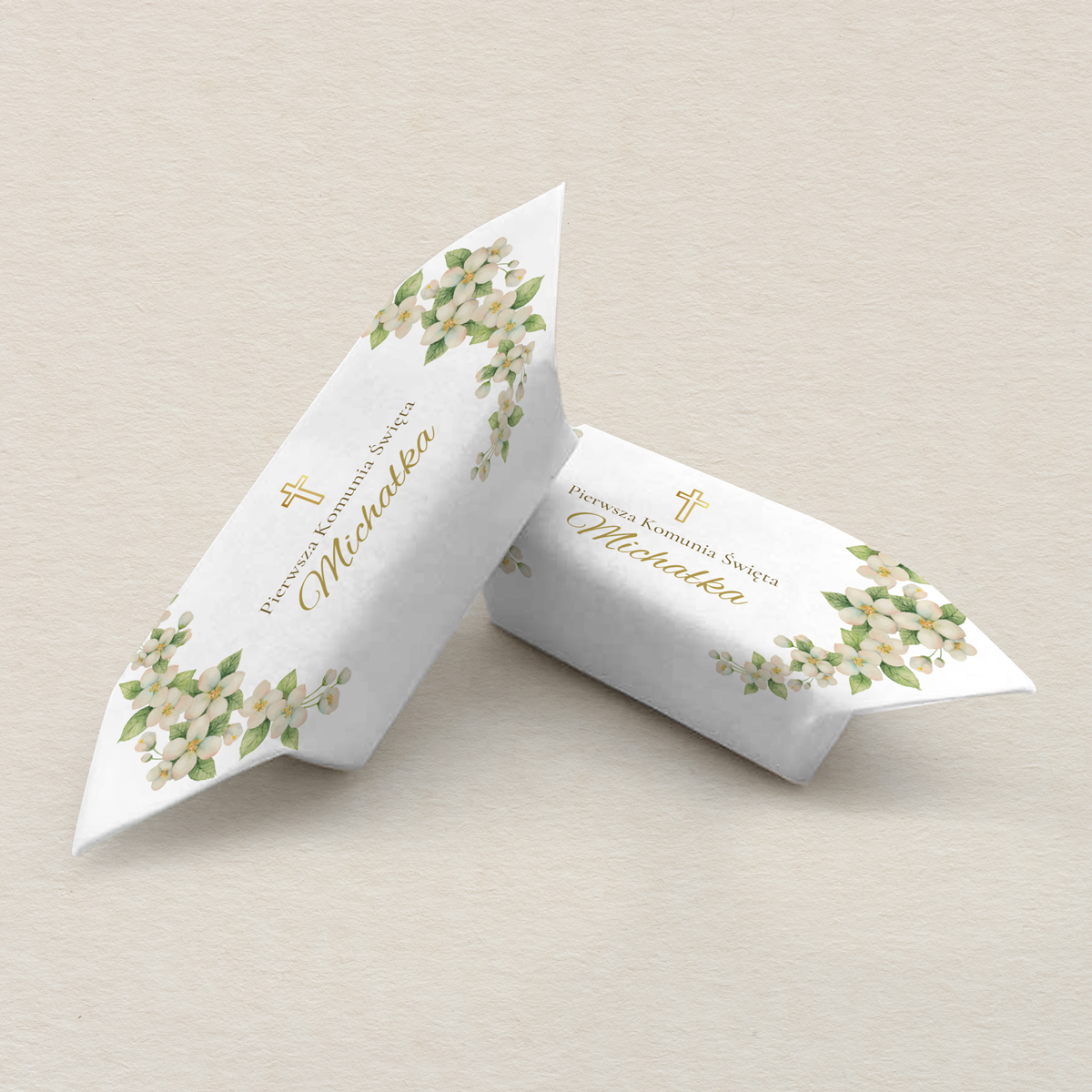 Krówki na I Komunie Świętą K4 uniwersalne wzór 3