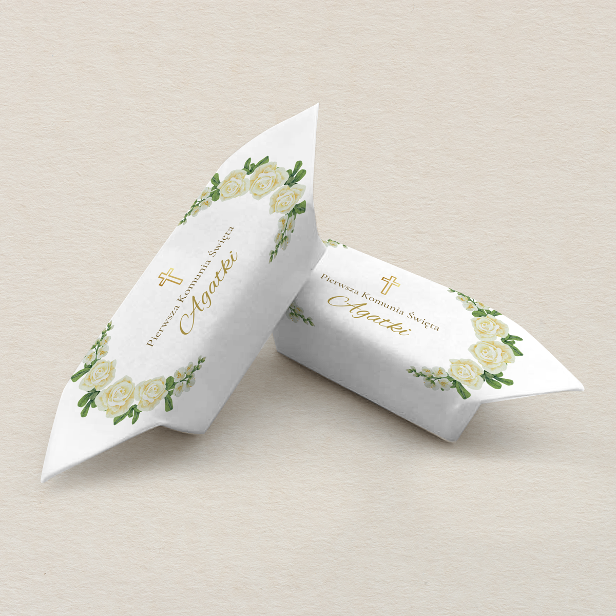 Krówki na I Komunie Świętą K4 uniwersalne wzór 7