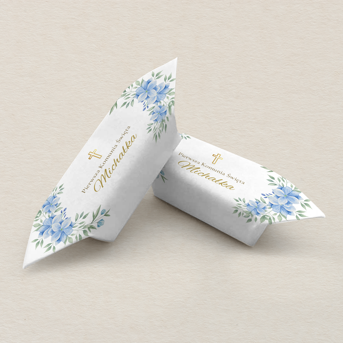 Krówki na I Komunie Świętą K4 uniwersalne wzór 1