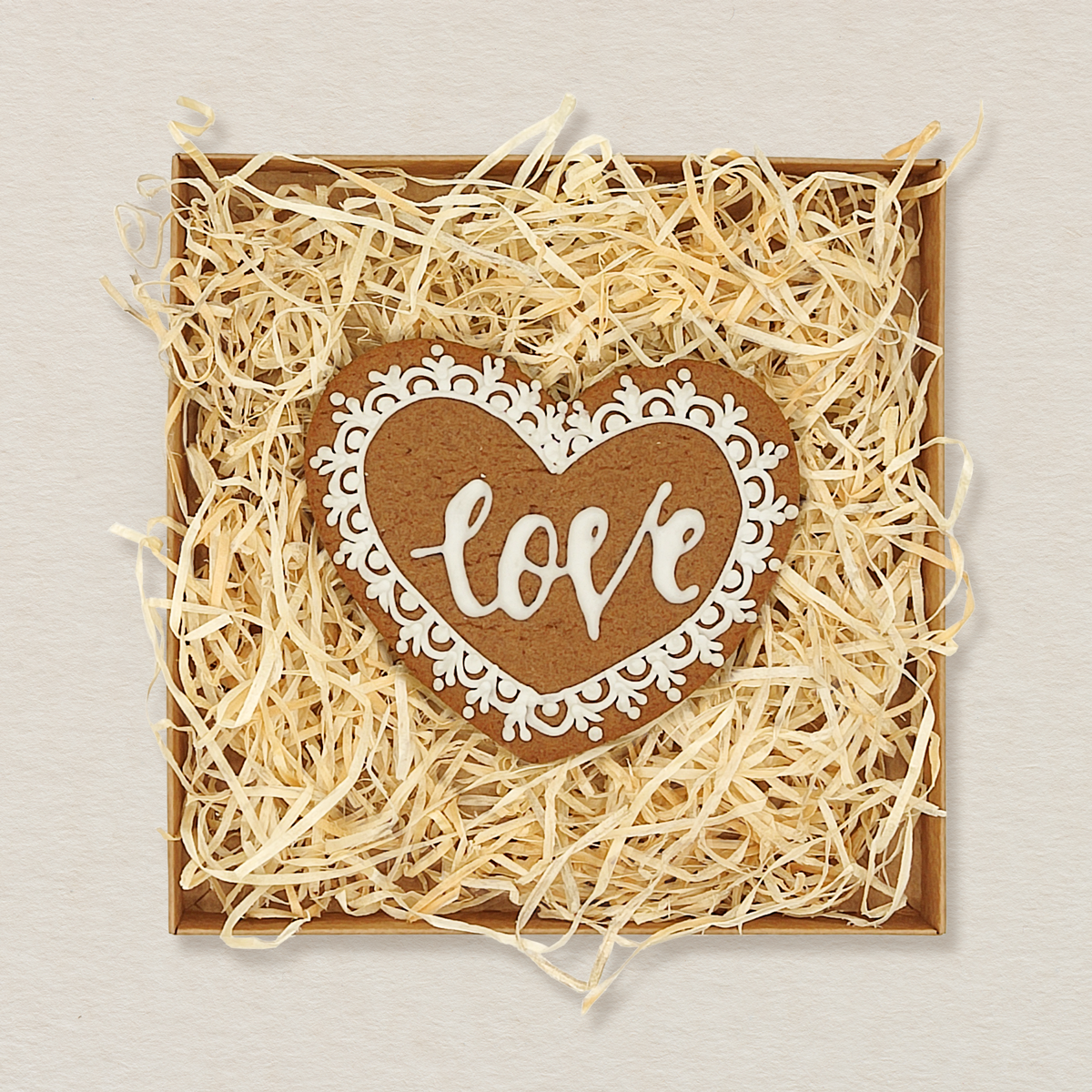 Piernik Walentynkowy - Biały Love