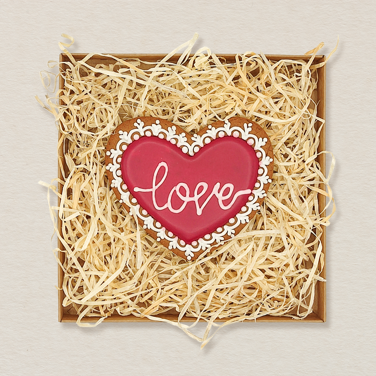 Piernik Walentynkowy - Czerwony Love