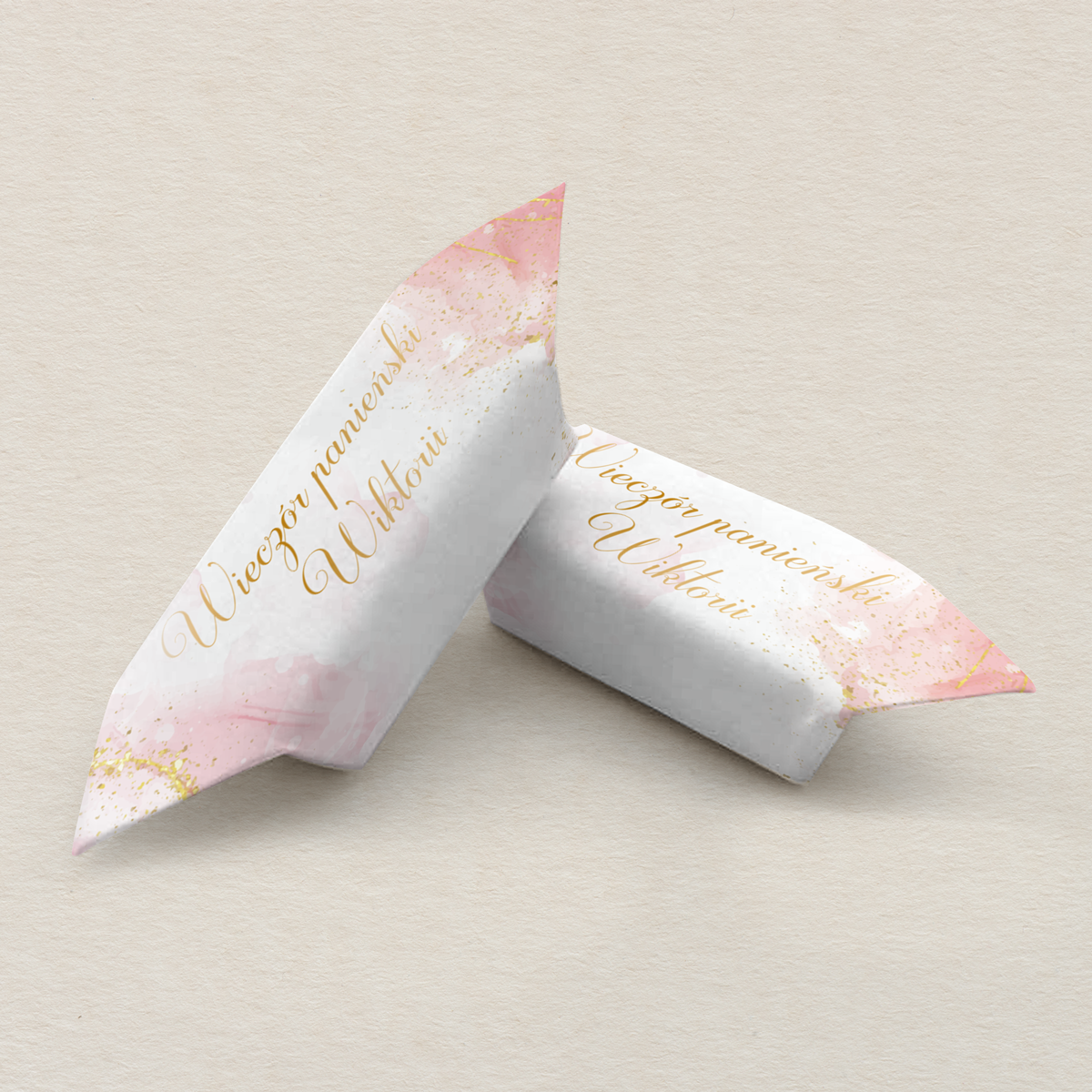 Krówki Panieński - Różowo - złota