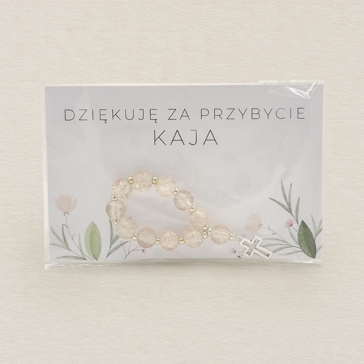 rozaniec-z-karteczka-delikatne-kwiaty