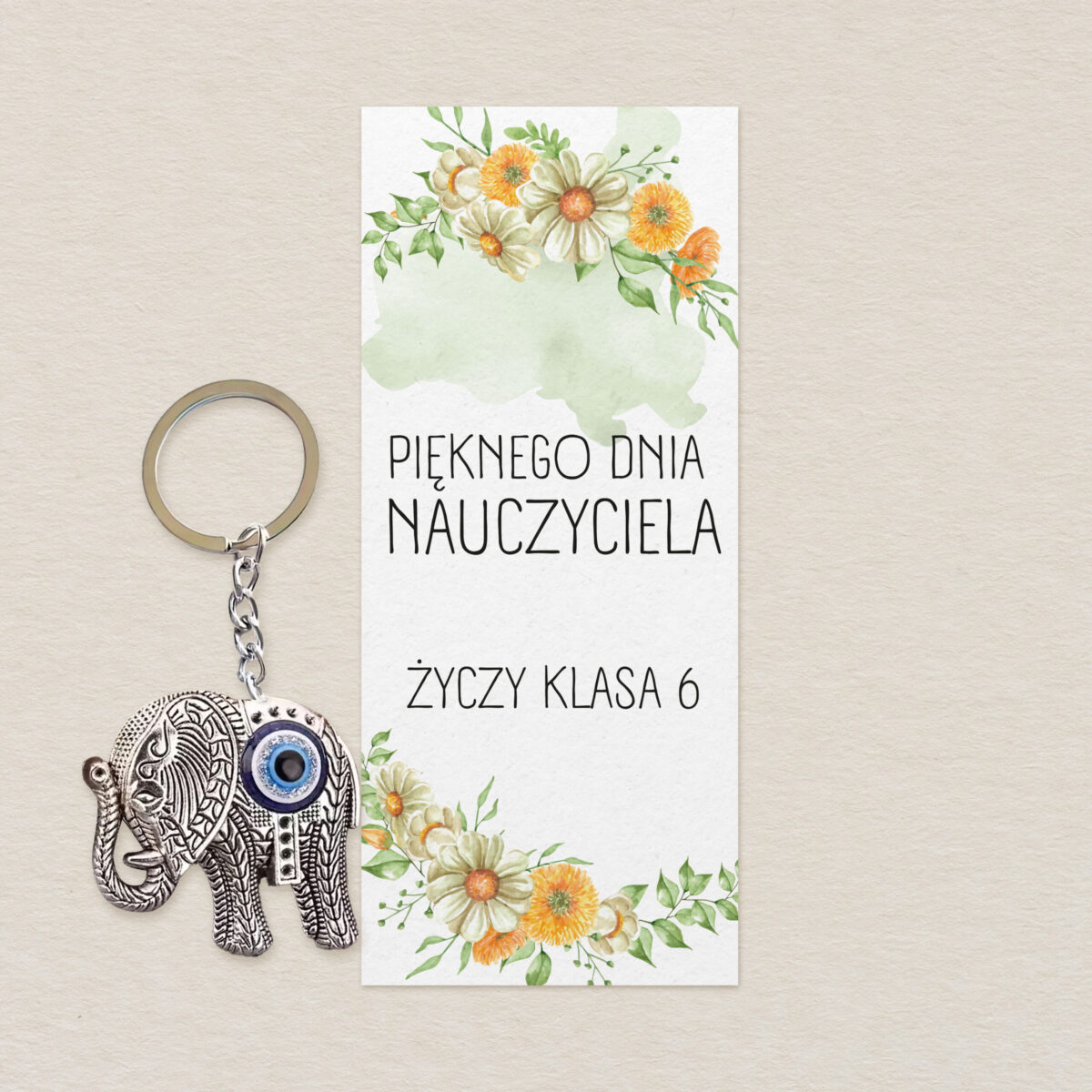 brelok-slonik-dla-nauczyciela-kwiaty-wdziecznosci