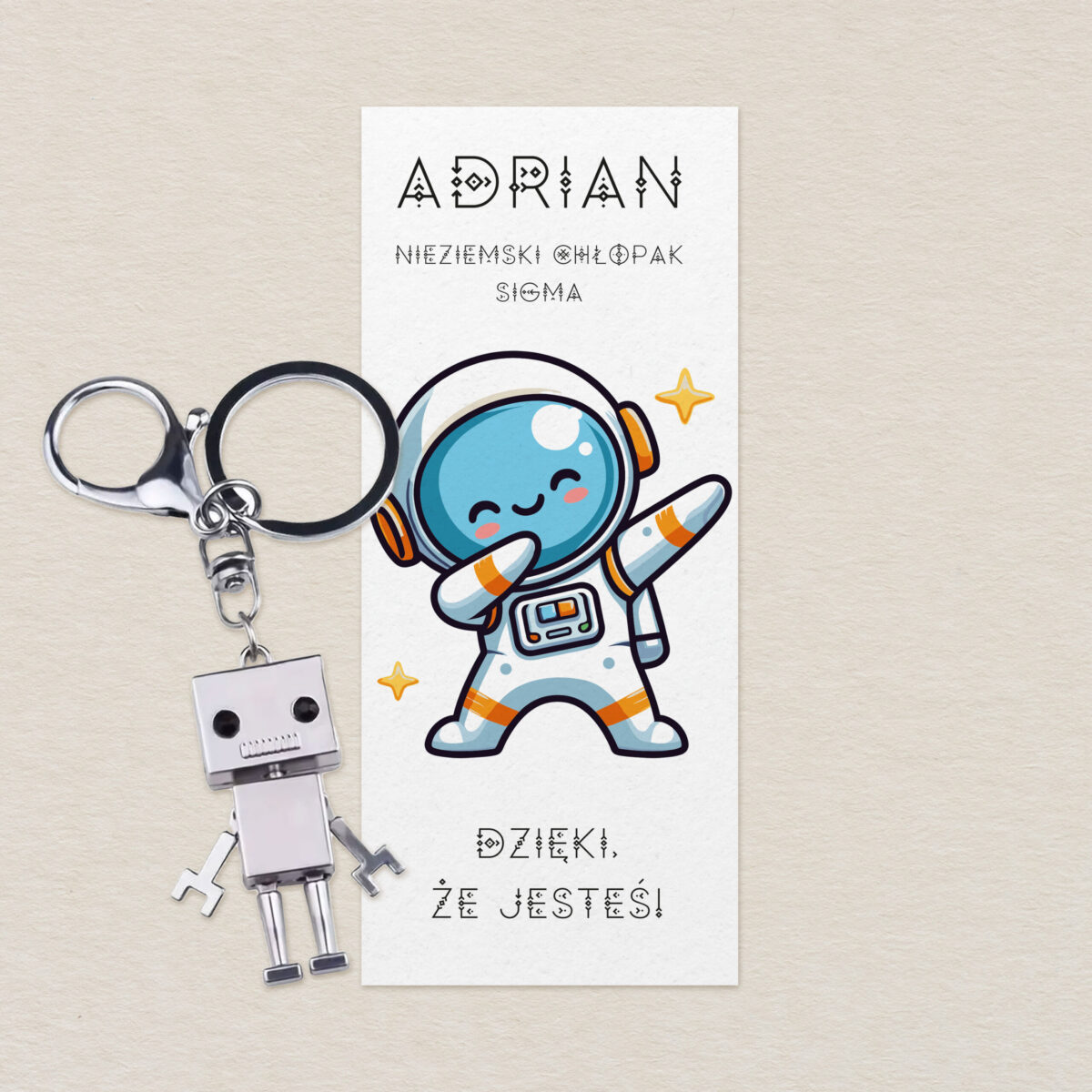 brelok-robot-z-karteczka-personalizowana-sigma