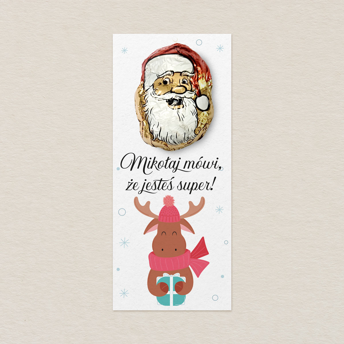 czekoladka-mikolaj-z-karteczka-renifer-z-prezentem