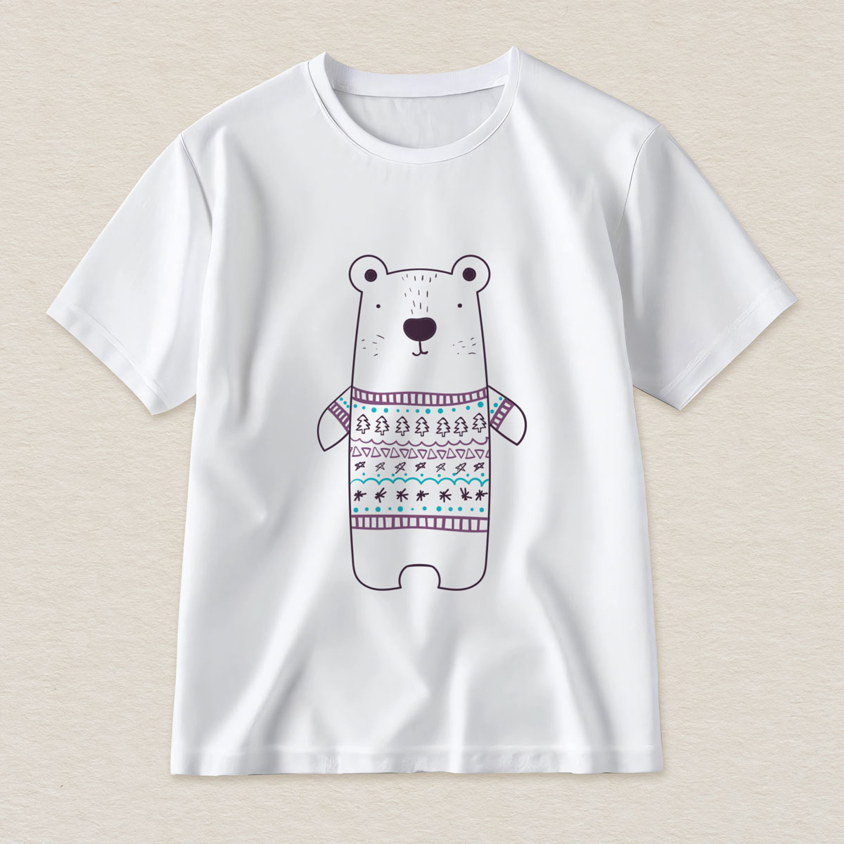 swiateczna-koszulka-z-humorem-mis-w-swetrze